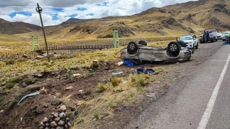 LAMENTABLE ACCIDENTE DE TRÁNSITO EN LA VIA JULIACA - AREQUIPA