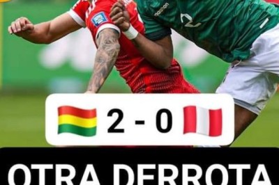 BOLIVIA FUE SUPERIOR ANTE PERÚ, ANOTANDO 2 GOLES
