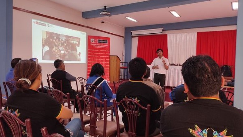 Oficina de la Dirección Desconcentrada de Cultura de Moquegua, realizó una charla informativa sobre el proceso de "Reconocimiento de oficio para puntos de cultura”.